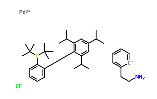 氯[2-(二叔丁基膦基)-2’,4’,6’-三异丙基-1,1’-联苯基][2-(2-氨基乙基)苯基)]钯(II) 